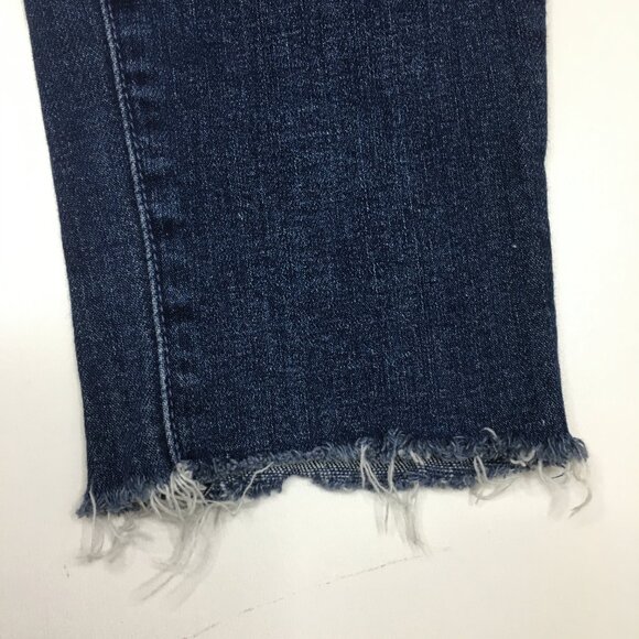 MOTHER Girl Crush Wash The Looker Ankle Fray Hem 5 Pocket Logo Hardware Jeans - Picture 10 of 16